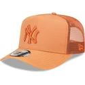 czapki-curva-brazowy-snapback-a-frame-tech-ripstop-new-york-yankees-mlb-new-era