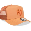czapki-curva-brazowy-snapback-a-frame-tech-ripstop-new-york-yankees-mlb-new-era