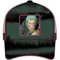 capslab-roronoa-zoro-zor5-one-piece-green-and-black-trucker-hat