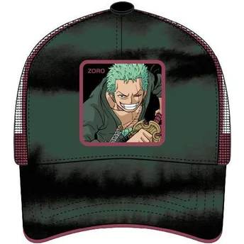 Zielona i czarna czapka trucker Roronoa Zoro ZOR5 One Piece od Capslab