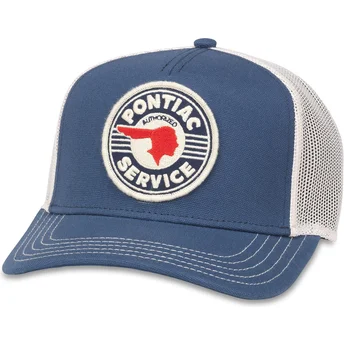 Czapka trucker niebiesko-biała snapback Pontiac Authorized Service Valin od American Needle
