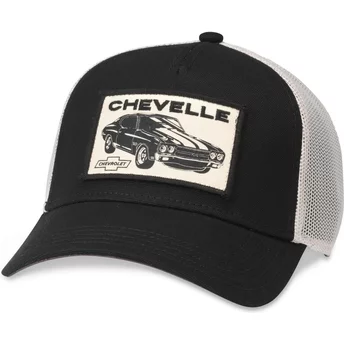 Czarna i biała truckerka snapback Chevelle od Chevrolet Valin od American Needle