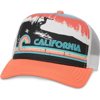 Pomarańczowy trukerska czapka snapback California Riptide Valin od American Needle