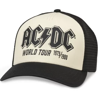 Beżowo-czarna czapka trucker snapback AC/DC World Tour Sinclair od American Needle