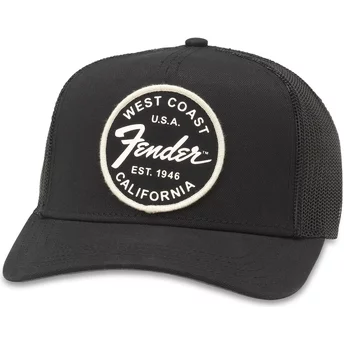 Czarna czapka typu trucker snapback Fender Valin od American Needle