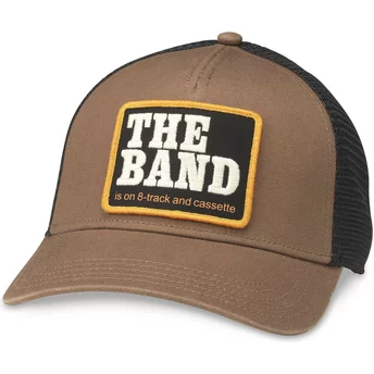 Brązowa i czarna czapka trucker snapback The Band Valin od American Needle