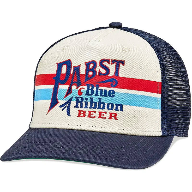 czapka-truckerka-bezowo-granatowa-snapback-pabst-blue-ribbon-sinclair-od-american-needle