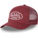 ciemnoczerwona-regulowana-czapka-trucker-lof-b1-od-von-dutch