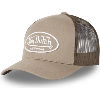 Czapka trucker brązowa regulowana LOF B3 Von Dutch