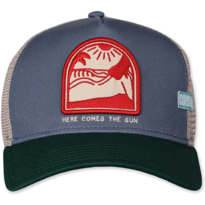 czapka-trucker-niebiesko-zielona-here-comes-the-sun-hft-od-coastal