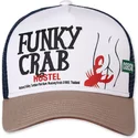coastal-funky-crab-hostel-hft-white-and-brown-trucker-hat