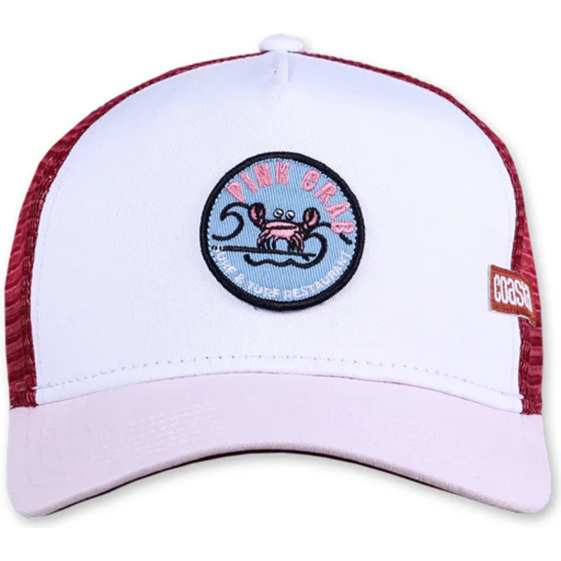 czapka-trucker-biala-czerwona-i-rozowa-pink-crab-hft-od-coastal