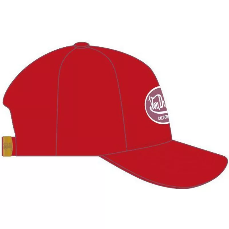 von-dutch-curved-brim-lof-c6-red-adjustable-cap
