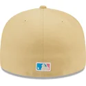 czapki-plana-bezowy-dopasowany-rosa-59fifty-seam-stitch-new-york-yankees-mlb-new-era