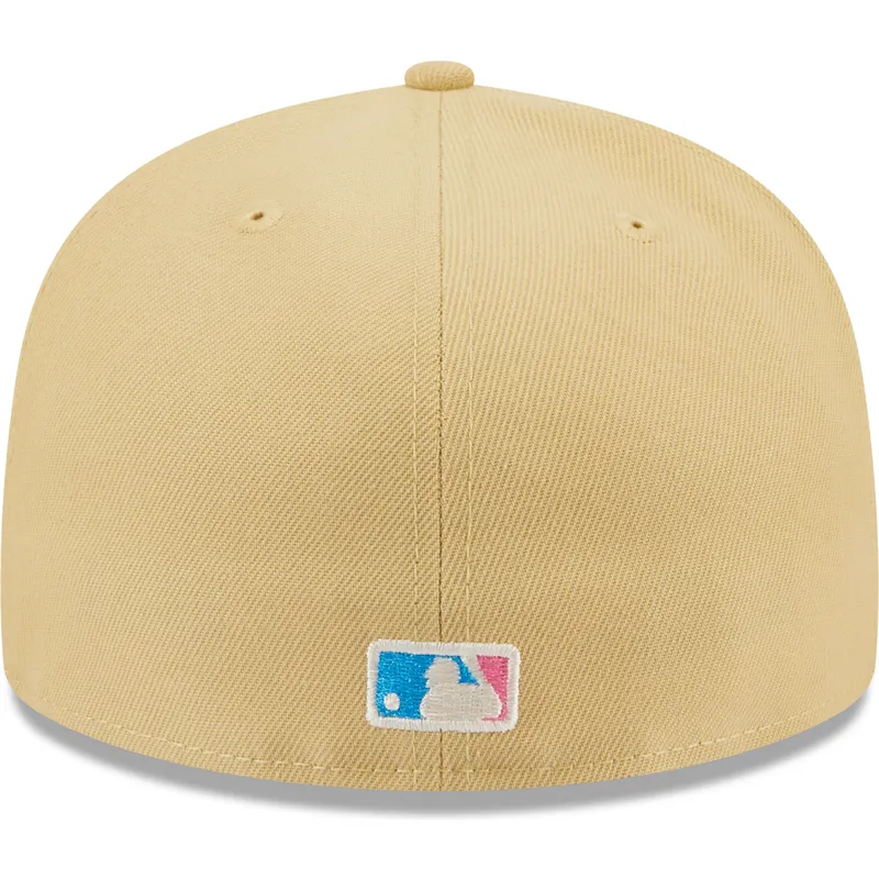 czapki-plana-bezowy-dopasowany-rosa-59fifty-seam-stitch-new-york-yankees-mlb-new-era
