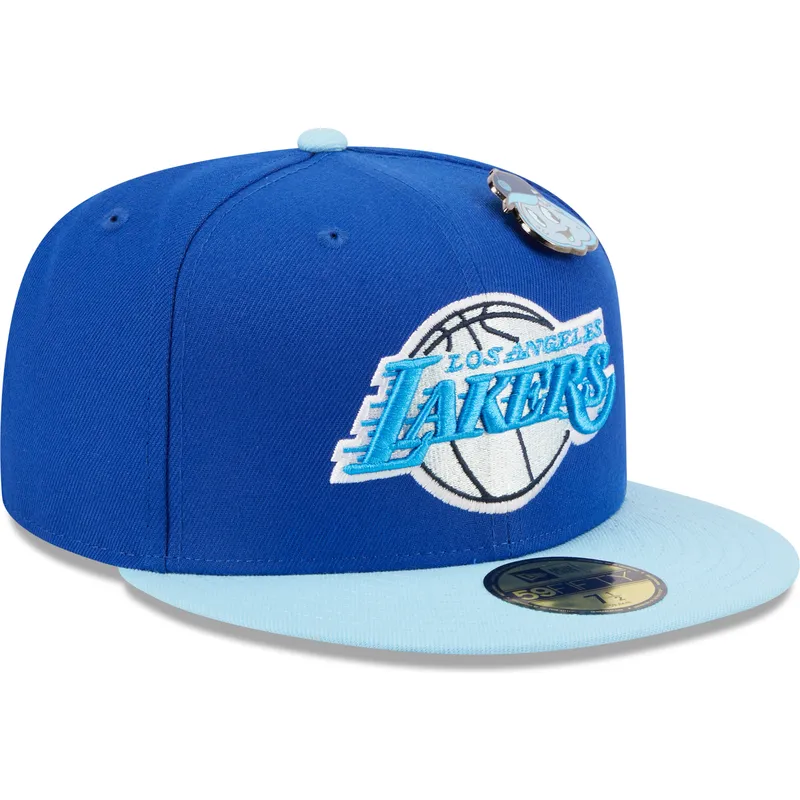 czapki-plana-niebieski-dopasowany-59fifty-the-elements-water-pin-los-angeles-lakers-nba-new-era