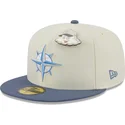 szara-i-niebieska-dopasowana-czapka-z-daszkiem-59fifty-the-elements-air-pin-seattle-mariners-mlb-new-era