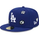 plaska-czapka-niebieska-dopasowana-59fifty-sunlight-pop-los-angeles-dodgers-mlb-new-era