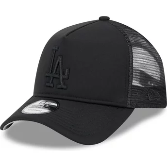 Czarna czapka trucker z czarnym logo 9FORTY A Frame All Day Trucker Los Angeles Dodgers MLB od New Era