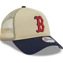 bezowo-granatowa-czapka-truckerka-9forty-a-frame-all-day-trucker-boston-red-sox-mlb-od-new-era