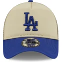 bezowo-niebieska-czapka-truckerka-9forty-a-frame-all-day-trucker-los-angeles-dodgers-mlb-od-new-era