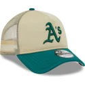 czapki-curva-bezowy-snapback-9forty-a-frame-all-day-oakland-athletics-mlb-new-era