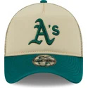 czapki-curva-bezowy-snapback-9forty-a-frame-all-day-oakland-athletics-mlb-new-era