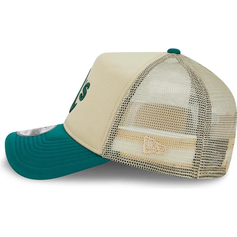 czapki-curva-bezowy-snapback-9forty-a-frame-all-day-oakland-athletics-mlb-new-era