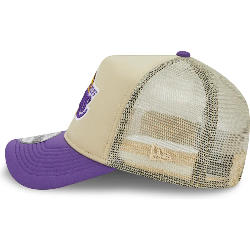 czapki-curva-bezowy-snapback-9forty-a-frame-all-day-los-angeles-lakers-nba-new-era