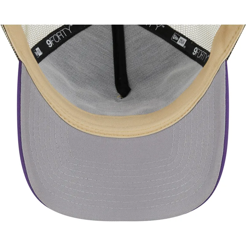 czapki-curva-bezowy-snapback-9forty-a-frame-all-day-los-angeles-lakers-nba-new-era