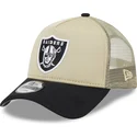 czapki-curva-bezowy-snapback-9forty-a-frame-all-day-las-vegas-raiders-nfl-new-era