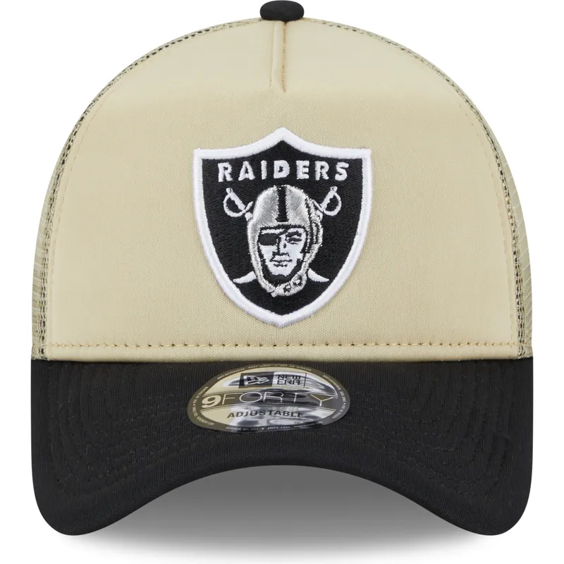 czapki-curva-bezowy-snapback-9forty-a-frame-all-day-las-vegas-raiders-nfl-new-era