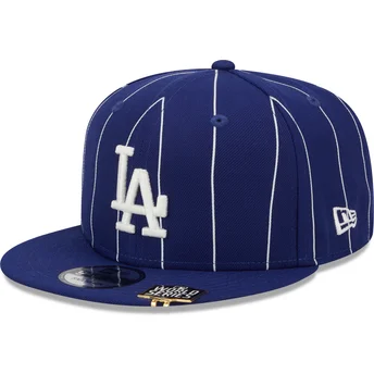 Czapka z daszkiem niebieska snapback 9FIFTY Pinstripe Visor Clip Los Angeles Dodgers MLB New Era