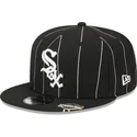 czapki-plana-czarny-snapback-9fifty-pinstripe-visor-clip-chicago-white-sox-mlb-new-era