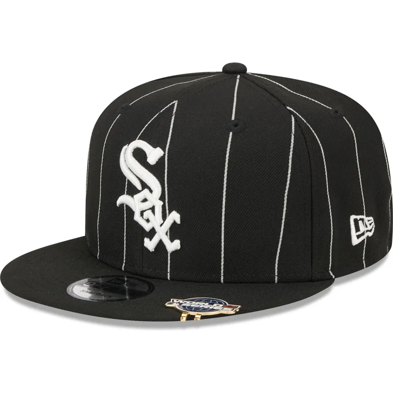 czapki-plana-czarny-snapback-9fifty-pinstripe-visor-clip-chicago-white-sox-mlb-new-era