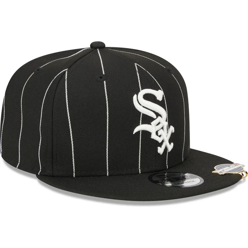 czapki-plana-czarny-snapback-9fifty-pinstripe-visor-clip-chicago-white-sox-mlb-new-era