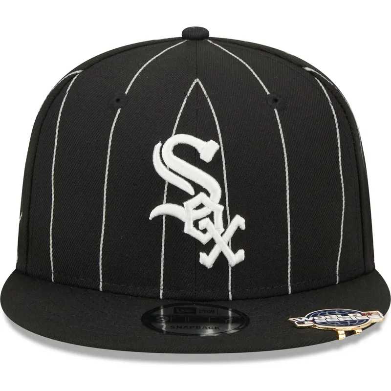 czapki-plana-czarny-snapback-9fifty-pinstripe-visor-clip-chicago-white-sox-mlb-new-era