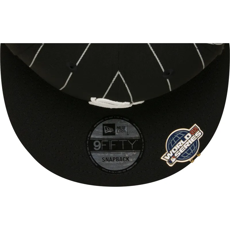 czapki-plana-czarny-snapback-9fifty-pinstripe-visor-clip-chicago-white-sox-mlb-new-era
