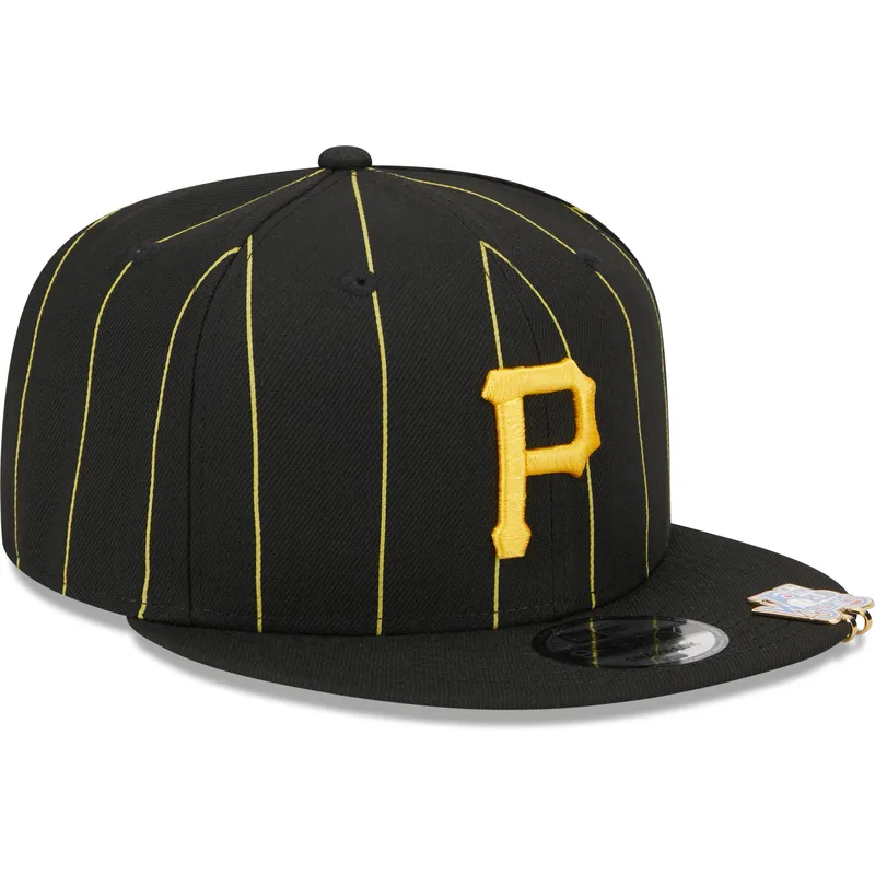 czarna-plaska-czapka-snapback-9fifty-pinstripe-visor-clip-pittsburgh-pirates-mlb-new-era