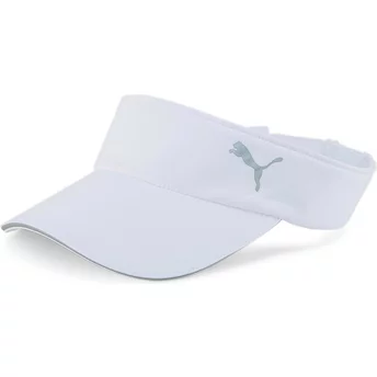 Biała, regulowana czapka do biegania Puma