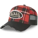 regulowana-czerwona-i-czarna-czapka-trucker-cla3-marki-von-dutch
