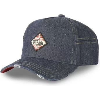 Niebieska, regulowana czapka z daszkiem REC2 od Von Dutch