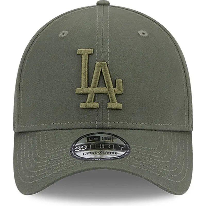 czapki-curva-zielony-dopasowany-39thirty-league-essential-los-angeles-dodgers-mlb-new-era