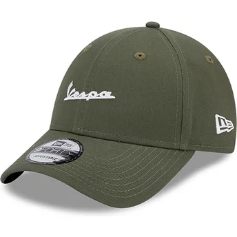 Zielona, regulowana, zakrzywiona czapka 9FORTY Seasonal od Vespa Piaggio New Era