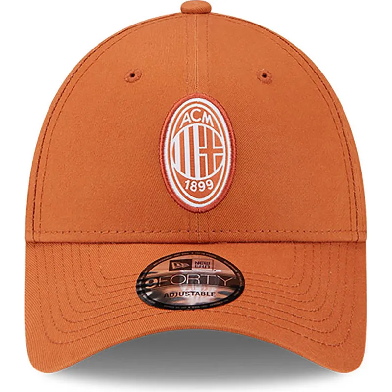 czapki-curva-pomaranczowy-tasma-regulowana-9forty-seasonal-ac-milan-serie-a-new-era