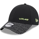 czarna-regulowana-czapka-z-zakrzywionym-daszkiem-9forty-reflective-visor-valentino-rossi-vr46-motogp-new-era
