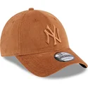 czapki-curva-brazowy-tasma-regulowana-9forty-cord-new-york-yankees-mlb-new-era