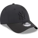 czarna-zakrzywiona-czapka-regulowana-z-czarnym-logo-9forty-multi-texture-new-york-yankees-mlb-od-new-era