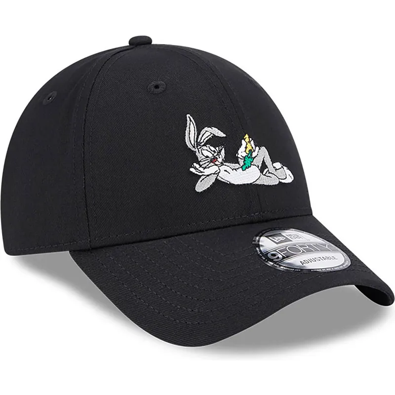 czapki-curva-czarny-tasma-regulowana-9forty-bugs-bunny-looney-tunes-new-era
