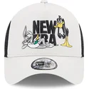 czapki-curva-bezowy-snapback-a-frame-bugs-bunny-y-pato-lucas-looney-tunes-new-era
